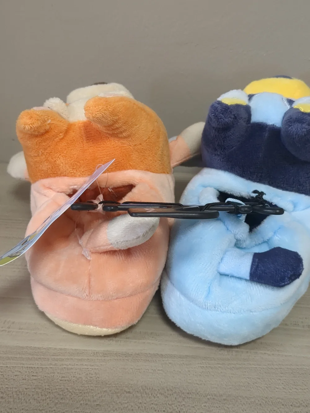 Bluey Plush Kids Slippers - Blue and Orange